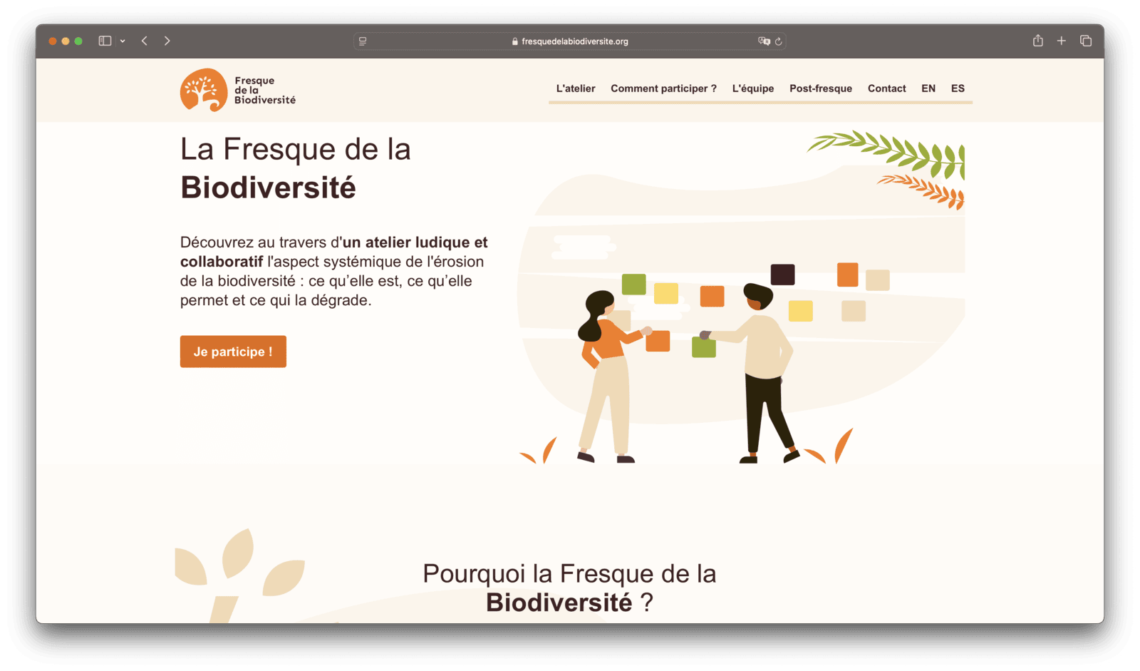 Visuel de la Fresque de la biodiversité